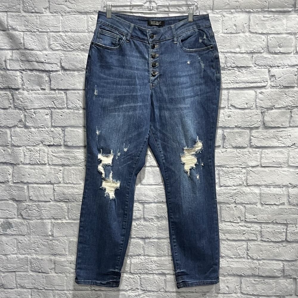 Judy Blue Dark Blue Boyfriend Jeans